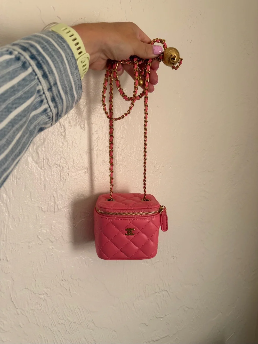 Inspired micro vanity bag